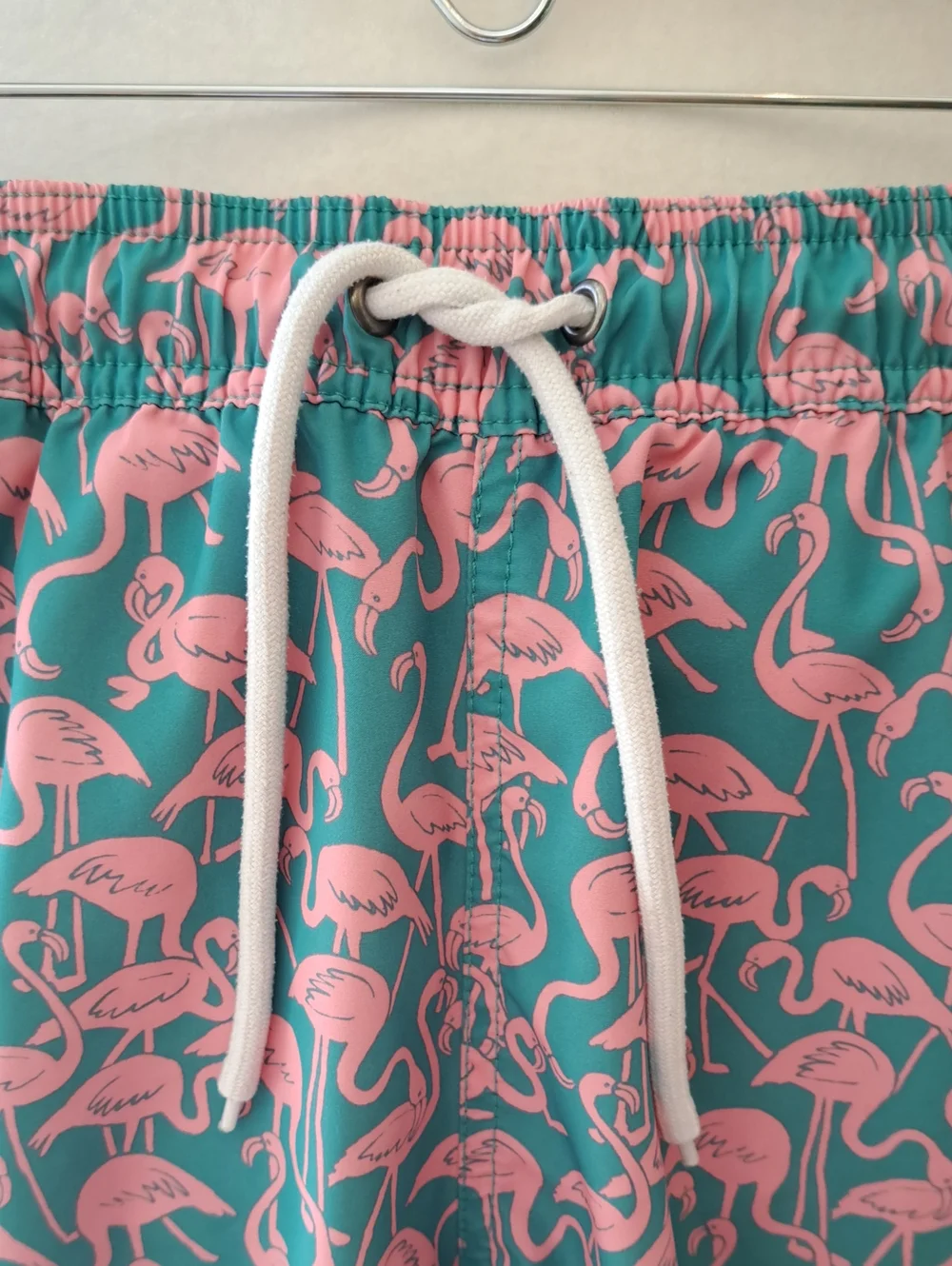 J.Crew Mens Pink Flamingo Print‎ Aqua Green 6